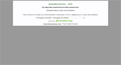 Desktop Screenshot of limesurvey.ifg.edu.br