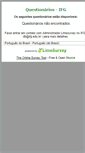 Mobile Screenshot of limesurvey.ifg.edu.br